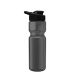 Poly Pure 28 Oz. Bottle - Drink Thru Lid - Smoke