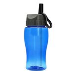 Poly-Pure Junior 18 oz Transparent Bottle - Transparent Blue