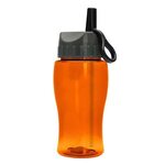 Poly-Pure Junior 18 oz Transparent Bottle - Transparent Orange