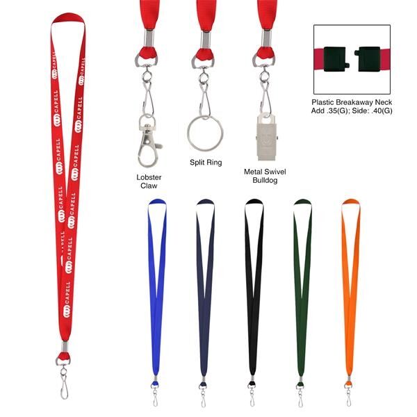Main Product Image for Giveaway Jh Polyester Lanyard With J-Hook