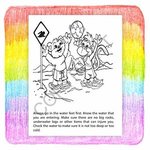 Pool and Water Safety Coloring Book Fun Pack -  