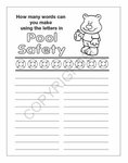 Pool Safety Coloring and Activity Book -  