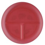 Portion Plate - Translucent Red