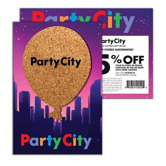 Main Product Image for Post Card with Balloon Cork Coaster
