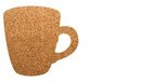 Post Card with Coffee Cup Cork Coaster - Multi Color