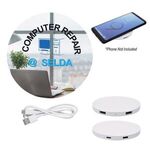 Power Balance Wireless Charging Pad USB Hub - White