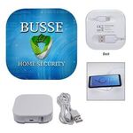 Buy Custom Printed Power House Wireless Charging Pad With Cord Wrap
