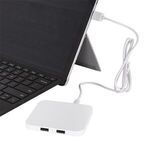 Power Up 2-Port USB Hub & Wireless Charging Pad -  