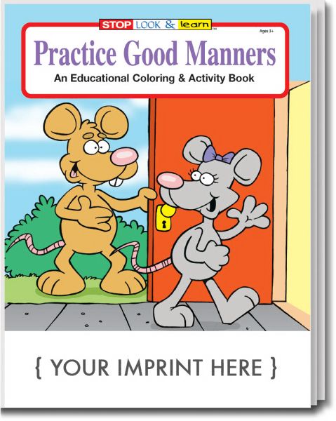 Main Product Image for Practice Good Manners Coloring And Activity Book USA Made