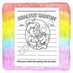 Practice Healthy Habits Coloring and Activity Book -  