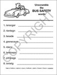 Practice School Bus Safety Coloring and Activity Book -  