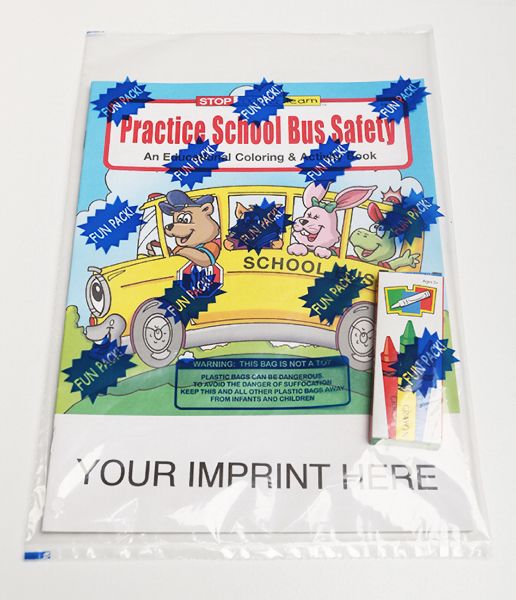 Main Product Image for Practice School Bus Safety Coloring Book Fun Pack