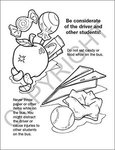 Practice School Bus Safety Coloring Book Fun Pack -  