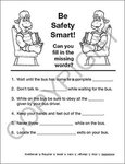 Practice School Bus Safety Coloring Book Fun Pack -  