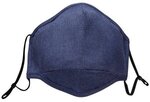 Premium Fashion Mask with Filter Pocket - Navy Blue
