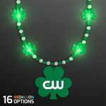 Buy Pretty Light Up Shamrock Bead Necklace with Medallion