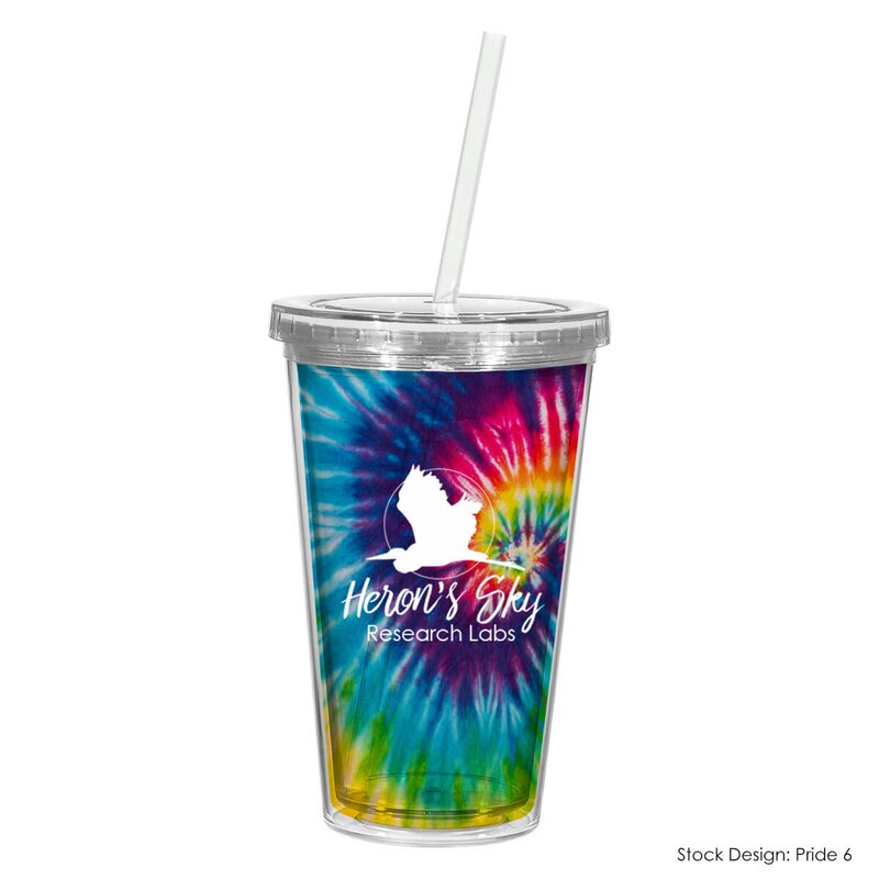 Main Product Image for Giveaway Pride 16 Oz Double Wall Acrylic Tumbler With Insert