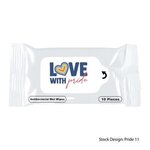 Pride Antibacterial Wet Wipe Packet - White