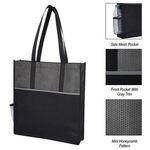 Promenade Non-Woven Tote Bag - Black