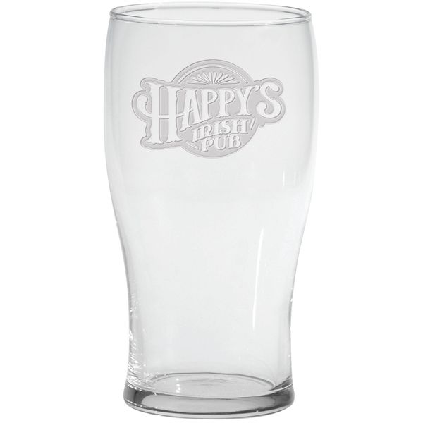 Main Product Image for Pub Glass Deep Etched 20 Oz