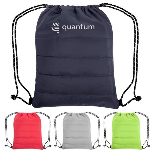 Main Product Image for Custom Printed Puffy Quilted Drawstring Bag