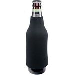Pull Over Bottle Cooler 1 side imprint - Black