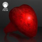 Pulsing Light Red Heart Ring -  