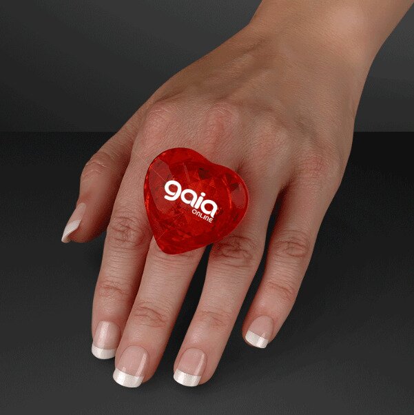 Main Product Image for Pulsing Light Red Heart Ring