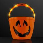 Pumpkin Light Handle Halloween Bucket - Orange-black