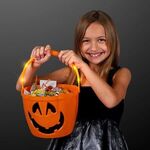 Pumpkin Light Handle Halloween Bucket -  