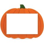 Pumpkin Photo Frame - Orange