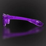 Purple Light-Up LED Slotted Glasses - Purple