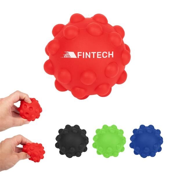 Main Product Image for Custom Printed Push Pop Bouncing Ball