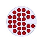 Push Pop Circle Fidget Game - Red