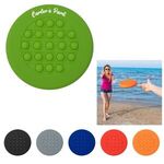 Push Pop Stress Reliever Flying Disc - Blue