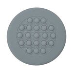 Push Pop Stress Reliever Flying Disc - Gray