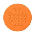 Push Pop Stress Reliever Flying Disc - Orange