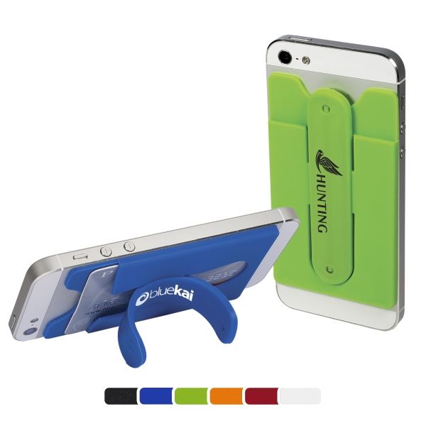 Main Product Image for Imprinted Quick-Snap Mobile Device Pocket/Stand