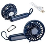 Quiet Breeze Rechargeable Hand Fan with Carabiner