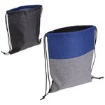 Quill Drawstring Backpack - Blue