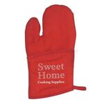 Quilted Cotton Canvas Oven Mitt -  