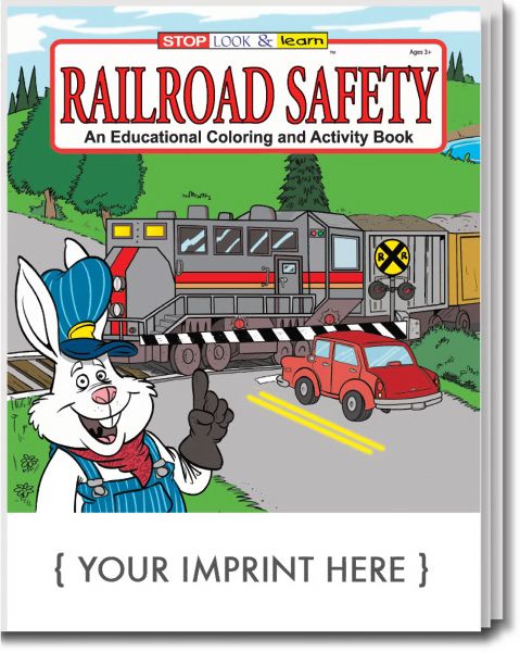 Main Product Image for Railroad Safety Coloring And Activity Book USA Made