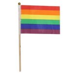 Rainbow Cloth Flag 4" x 6" - Rainbow