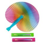 Rainbow Folding Fan -  