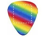 Rainbow Guitar Pick - Rainbow