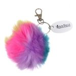 Buy Imprinted Key Chain With Rainbow Pom Pom