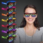 Rainbow Pride Billboard Sunglasses - Blue