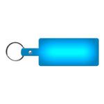 Rectangle Flexible Key Tag - Translucent Blue