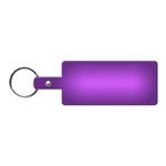 Rectangle Flexible Key Tag - Translucent Purple