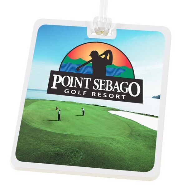 Main Product Image for Rectangle Golf Tag - 4c Digital Imprint